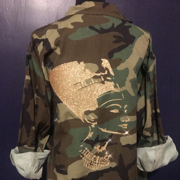 Original BDU Camo with Nefertitti print - Picture 1 of 1